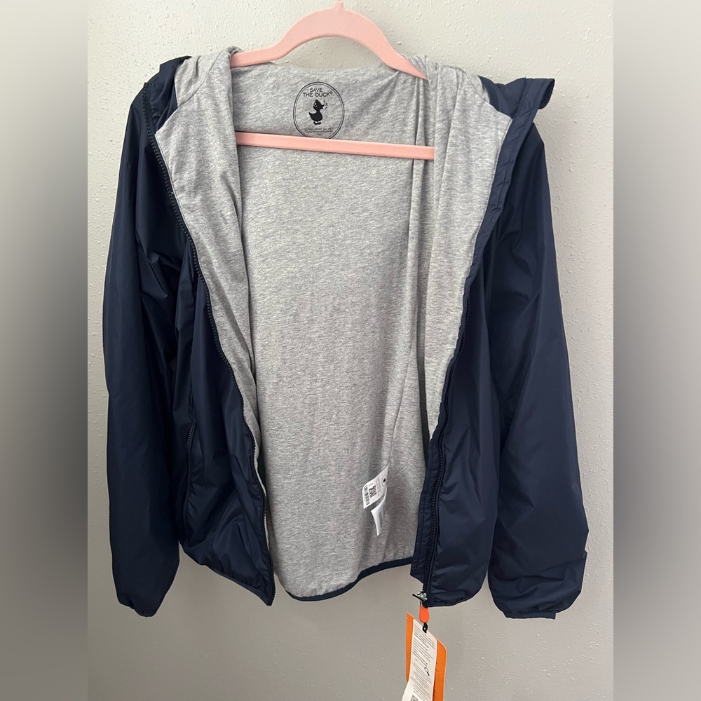 Save the Duck Unisex Kids Jacket Jules in Navy Size 16 New - Picture 9 of 9